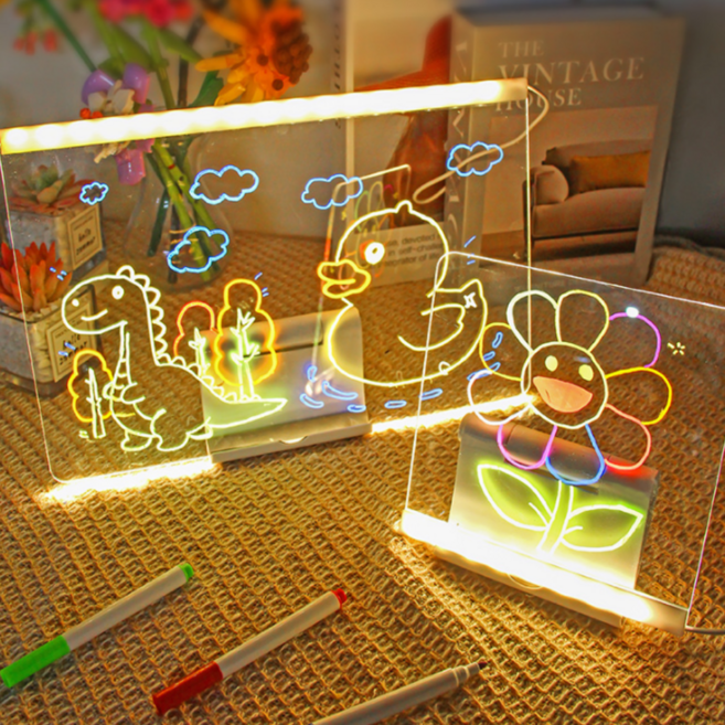 리브론 LED 무드등 드로잉 만들기 DIY, 화이트