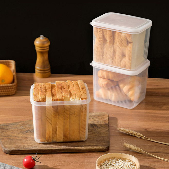 브레드박스 브레드박스 식빵 브레드 밀폐 밀폐용기 보관 쿠키 용기 수납 간식 R018-OR, 02.식빵 보관함 중 R645, 1개