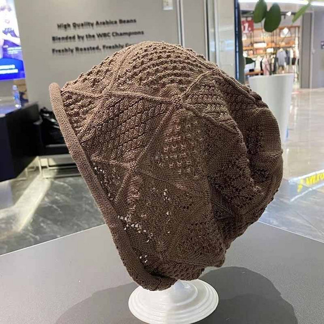 데일리 여성 니트 모자 여성용 대두 사이즈 니트 비니 얼굴 작아 보이는 가을 겨울 모자 LCL