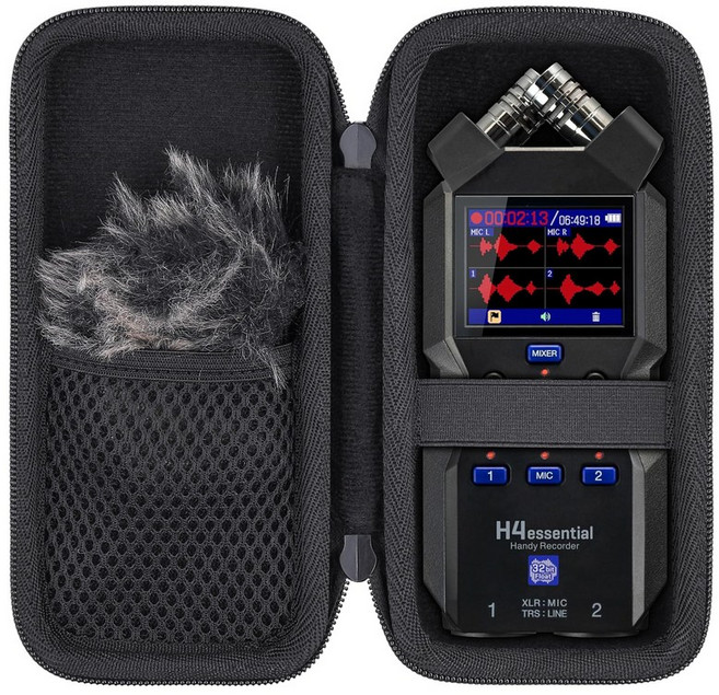 ZOOM H4essential H4e 4 줌 플로트 트랙 사양 핸디 레코더 전용 수납, for H4essential