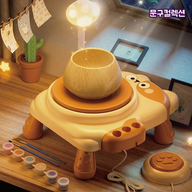꿈꾸는 고양이 미니 아트 도자기만들기 도예 공방 공예 점토 도구 어린이날 취미생활 만들기세트