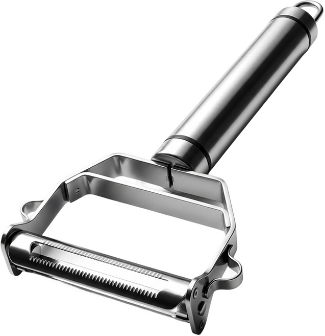 카로히포 스텐 다용도 만능 채칼 필러 감자칼, 1개, 실버