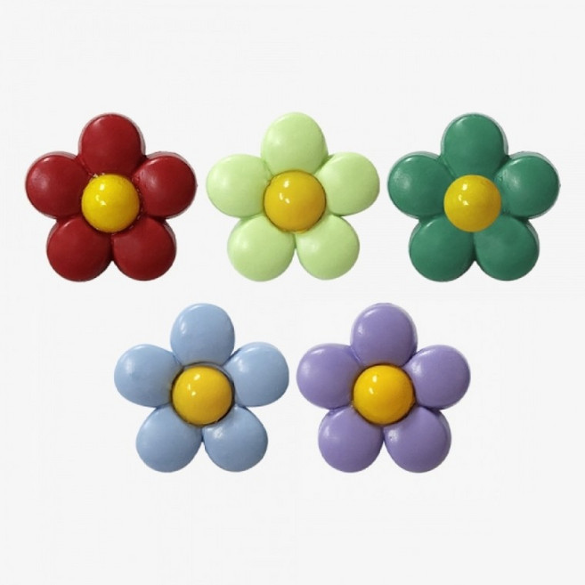 플라워 단추 15mm 10P, 1개, 상세페이지 참조