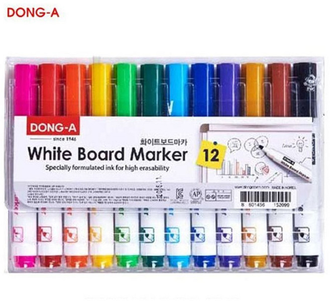 보드마카 12색 1P 마카 칠판보드마카 화이트보드마, 본상품, 1개