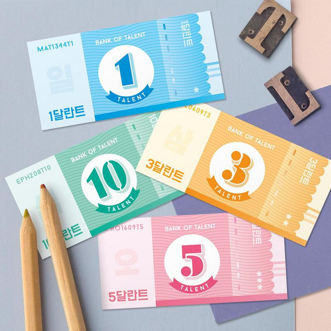 피콕 달란트 시즌2 (100장 1세트), 5달란트, 100개