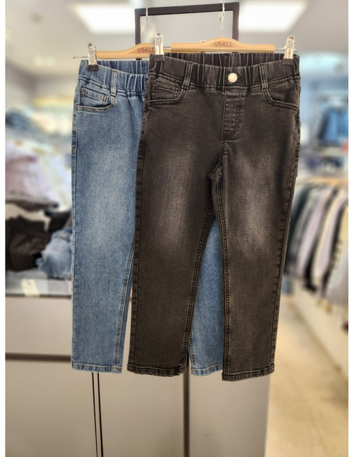 유솔 주니어 동아쇼핑점 "2025년 봄 신상품" 유니 트윌 슬림 데님청바지 ULTJ25101