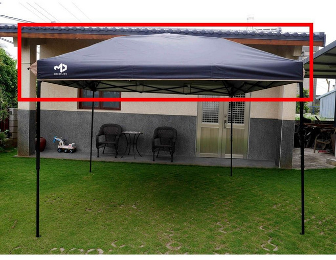 MYDARLING 快速帳，戶外遮陽棚客廳帳炊事帳, 深黑色