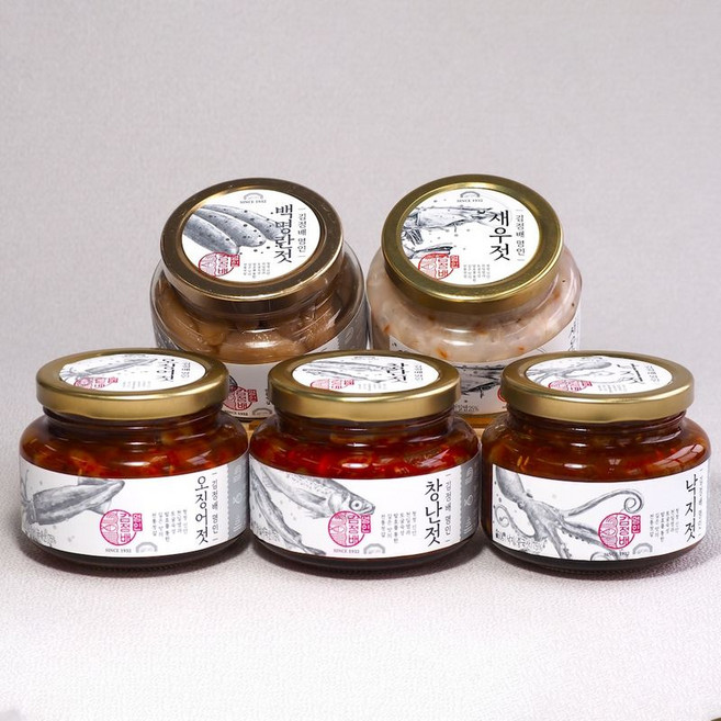 굴다리식품 김정배명인 젓갈 선물세트 2호 B형, 1세트, 3600g