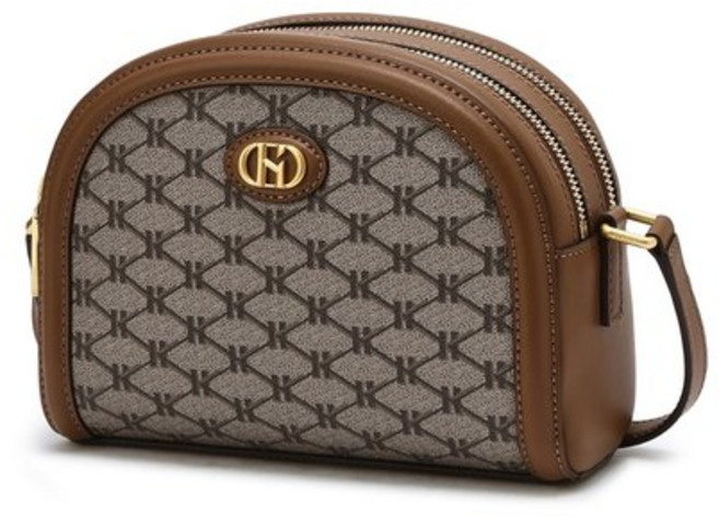 헤지스 여성용 헤리아토 H장식 시그니처 투탑 크로스백