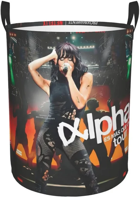 맞춤형 뷰티 아이타나스 스페인 가수 세탁 바구니 대형 음악 소녀 장난감 정리함, 02 50x40 cm, 20 12