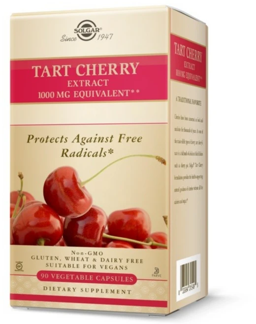 솔가 타트 체리 추출물 1000mg 베지터블 캡슐, 1개, 90정 - 쿠팡