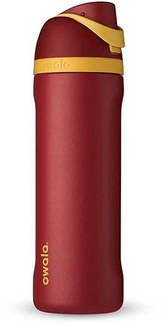 Owala 해리 포터 FreeSip 단열 스테인리스 스틸 물병 빨대 포함 BPA 프리 스포츠 여행에 적합 709.8ml(24온스) 후플푸프, Harry Potter, Gryffindor