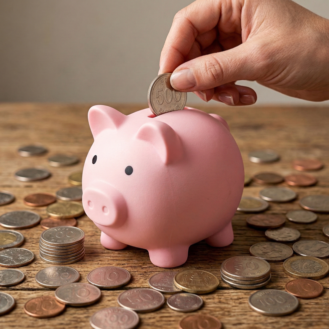 라이프엔라이크 귀여운 돼지저금통 핑크 돼지 저금통 행운 인테리어 소품 저금통, 1개