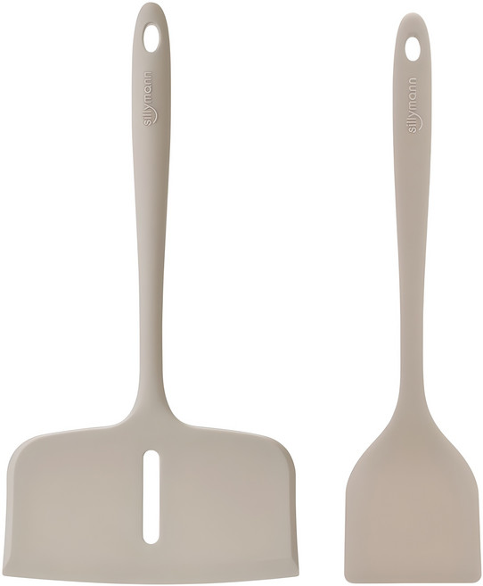 실리만 국내생산 하모니 조리도구 2종세트 코코아그레이 1세트 와이드뒤집개+뒤집개, 와이드 뒤집개 + 뒤집개