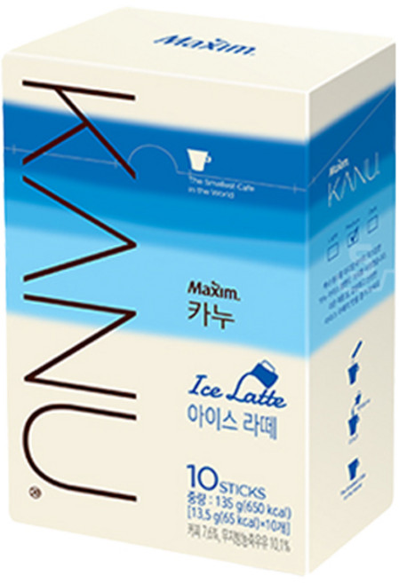 카누 아이스 라떼 10T 스틱 커피, 13.5g, 1개, 10개입
