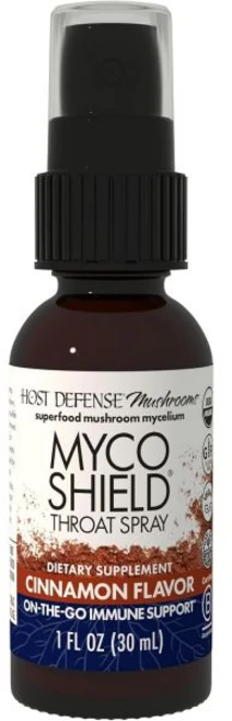 호스트 디펜스 마이코쉴드 목 스프레이 차가움 레이시 튀르키예 꼬리 등이 포함된 버섯 이동 중 페퍼민트 2온스(142인분)*, 1 Fl Oz (Pack of 1), Cinnamon - 쿠팡