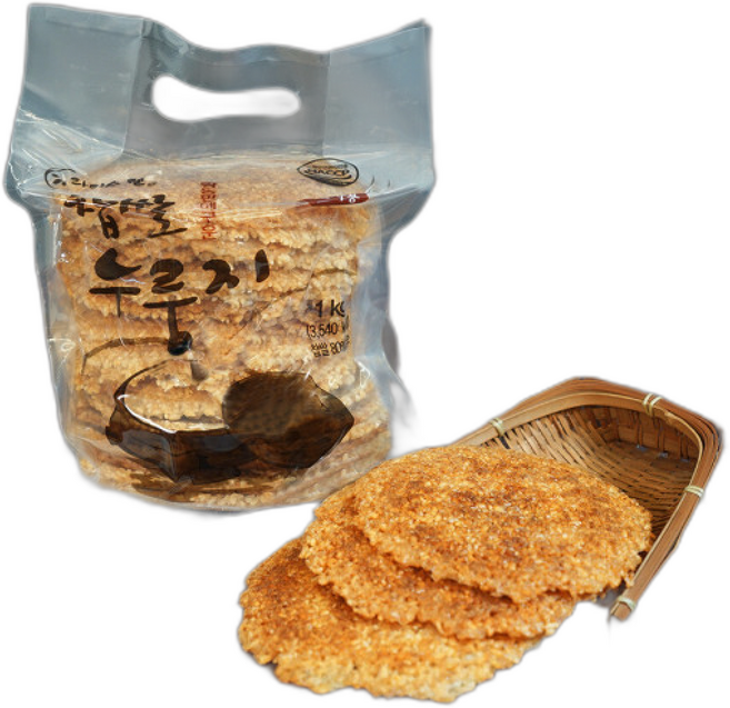 라이스웰 황동판에 구운 찹쌀누룽지, 1개, 1kg
