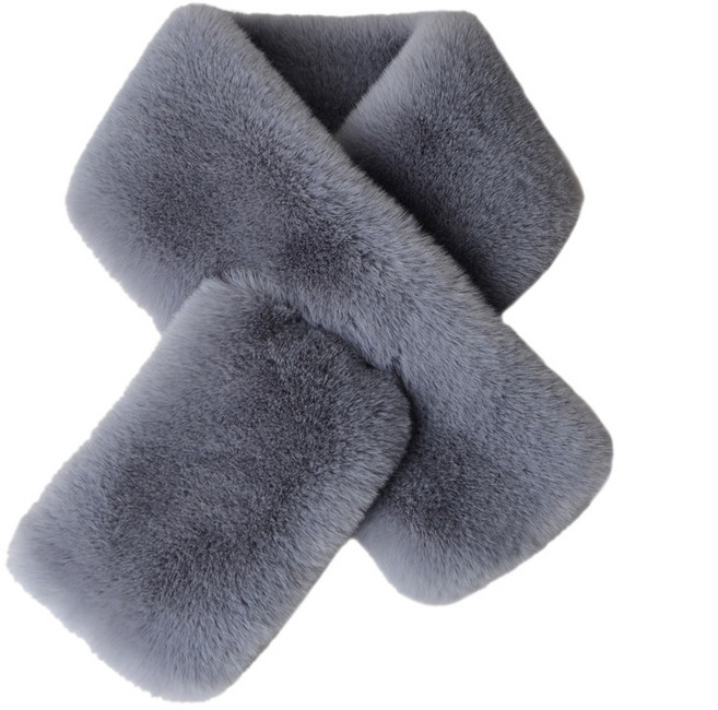 슈리팜 밍크 숏 목도리 겨울 넥 워머 퍼 머플러