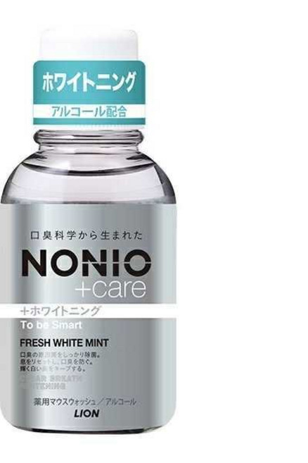日本獅王 NONIO 終結口氣漱口水 清新薄荷, 1個, 晶燦亮白80ml*2