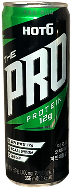 핫식스 더프로 오리지널 파인애플향, 7개, 355ml