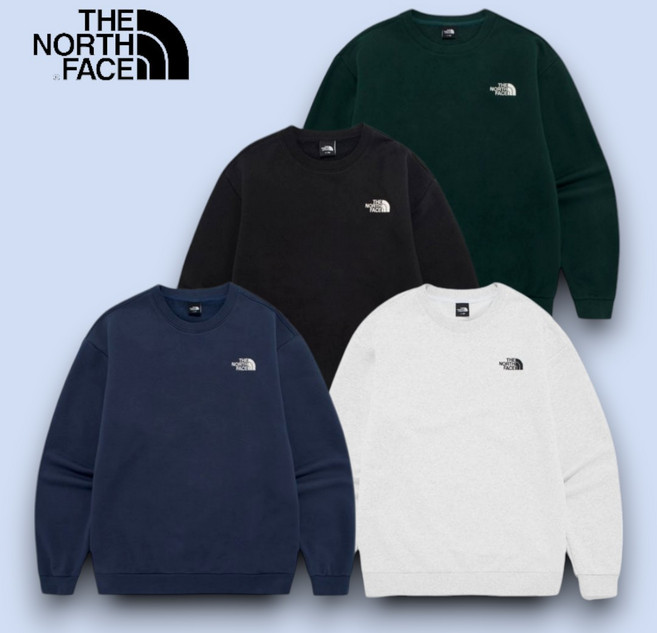 [국내매장정품] 노스페이스 남성 맨투맨 에센셜 베이직 세미 루즈핏 스웨트셔츠