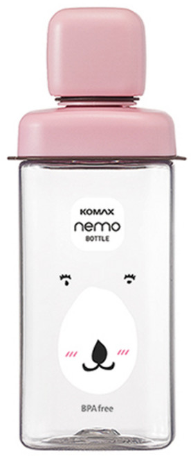 코멕스 네모물병 430ml(핑크 곰)/물병/핑크 곰 주방용품 > 보관/밀폐용기 물병/물통 휴대용물통/보틀, 430ml