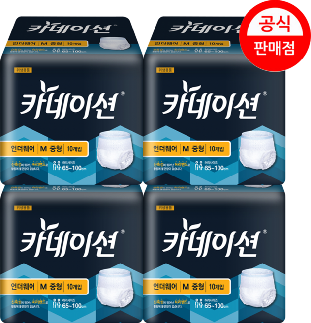 카네이션 팬티기저귀 중형M (언더웨어)10개입 요실금팬티, 중형, 10개입, 4개