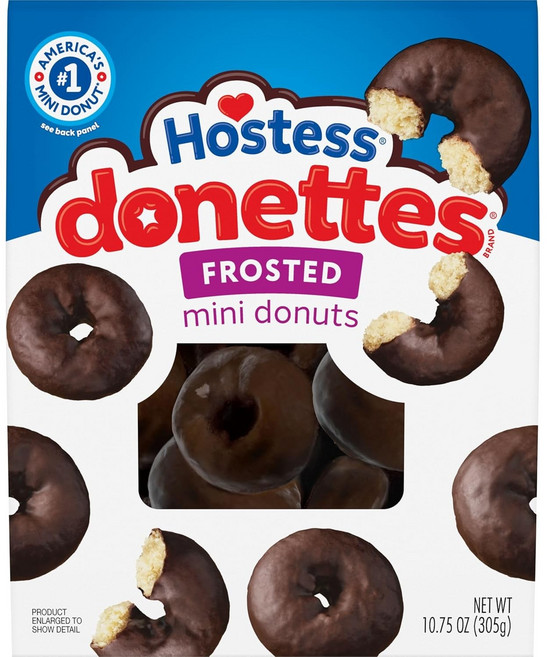 Hostess Donettes 초콜렛 프로스티드 미니 도넛 305g x3봉, 3개