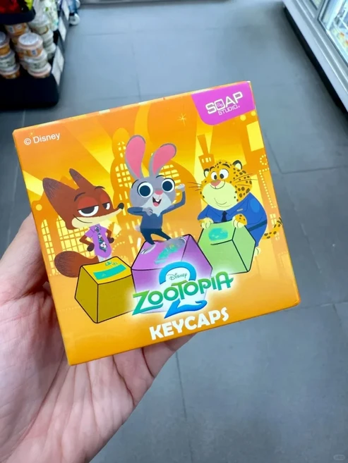 202 New Zootopia 2 닉과 주디 키캡 맞춤형 기계식 키보드 ESC 장식, 01 1pcs