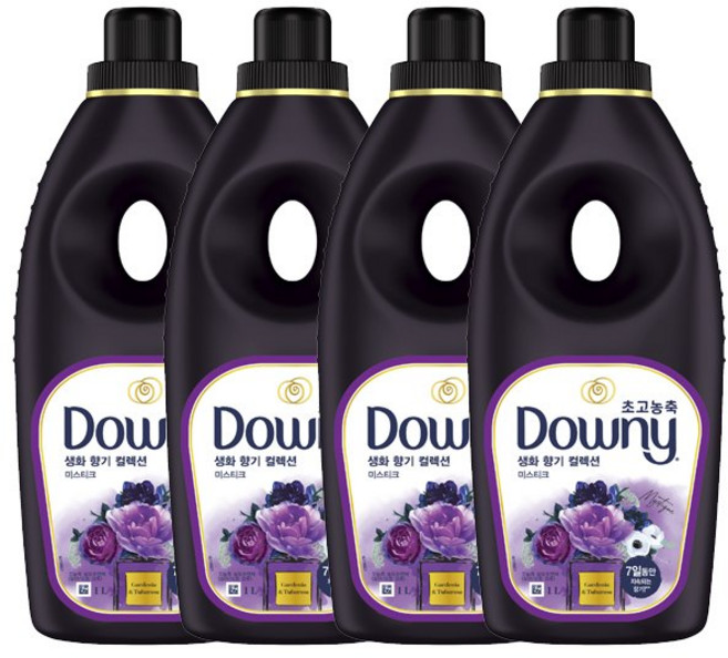 다우니 생화향기 섬유유연제 미스티크 1L 12개입
