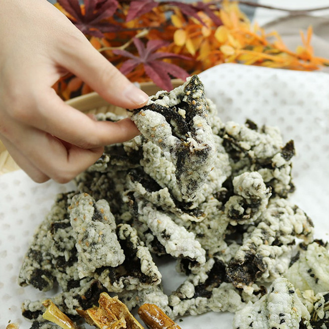 하라네 전통 수제 찹쌀 부각 튀각 김부각, 1개, 130g