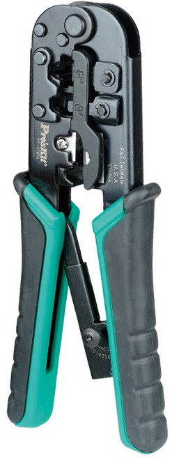 寶工(Pro'skit) CP-376TR 網路棘輪壓接鉗 4P/6P/8P, 1個, 4P/6P/8P網路棘輪壓接鉗