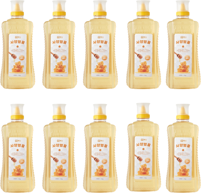 출출허니 100% 국내산 순수 사양벌꿀, 10개, 2kg