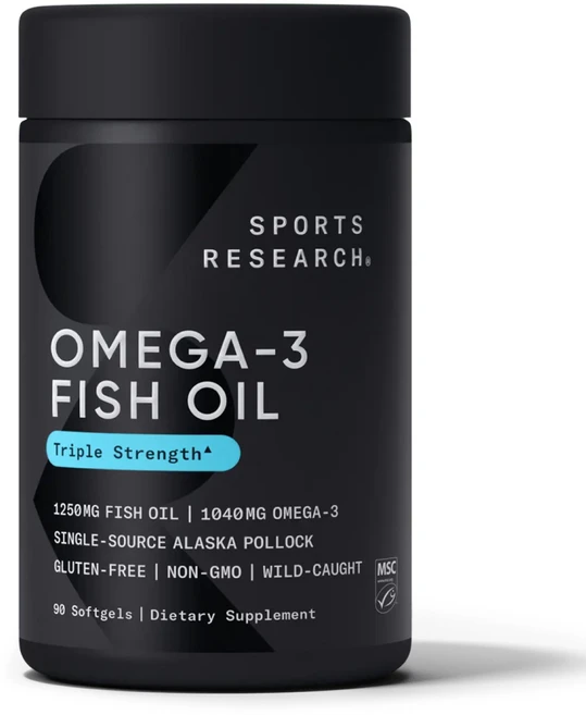 스포츠리서치 rTG 오메가3 트리플 스트렝스, 90정, 5개 - 쿠팡
