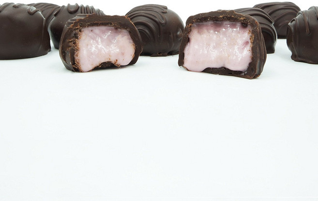 필라델피아 캔디 홈메이드 블루베리 크림 다크 초콜릿 1파운드 선물 상자, Blueberry Cream /, 1 Pound (Pack of