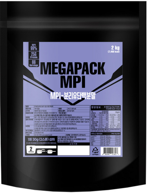 SP스포츠 MPI 2kg 분리유단백분말, 1개