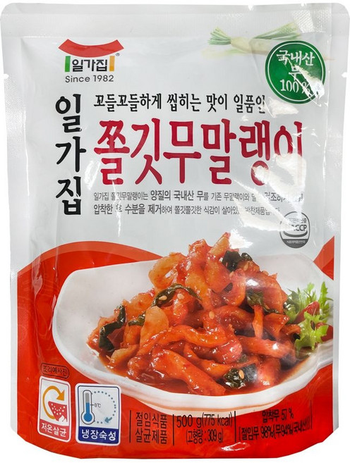 일가집 쫄깃 무말랭이 500g, 1개