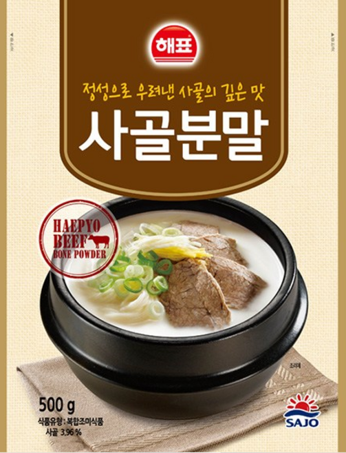 해표 사골분말, 500g, 22개