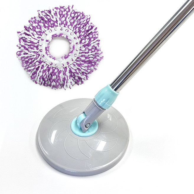 new 퍼펙트시리즈 2단봉밀대 + 컬러걸레 1장 회전봉세트 회전밀대걸레, 1개