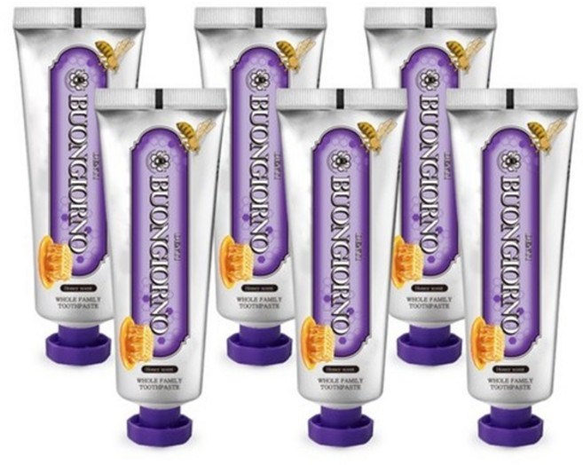 덴티본조르노 잇몸케어 치약 허니민트향 100g 6개