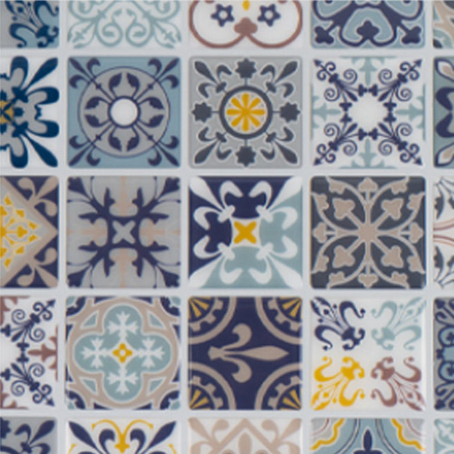 주방타일시트지 타일벽지 붙이는타일 접착식데코타일 보닥타일 싱크대타일 씽크대타일 주방타일셀프 10P, 16. 모로칸 블루(SJW03), 10장