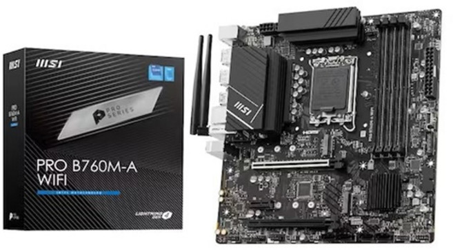 MSI PRO B760M-A WIFI, 블랙