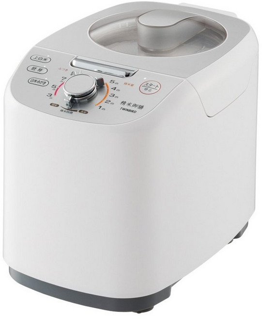 TWINBIRD 컴팩트 정미기 정미 어선 화이트 MR-E751W