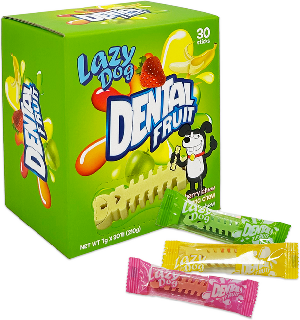레이지독 덴탈프루츠 강아지 양치껌 치석제거 덴탈껌, 1개
