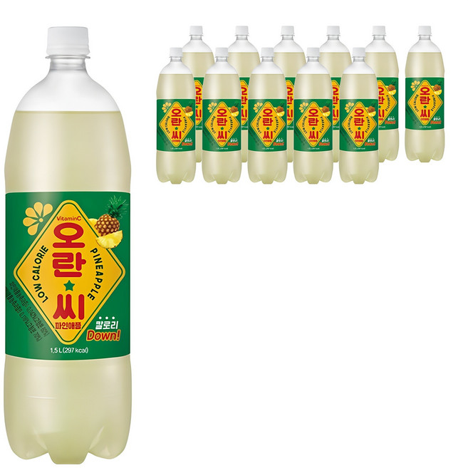 오란씨 파인애플, 1.5L, 12개