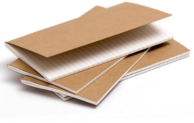 트래블러스 실제본 리필노트 속지 21x11cm, 2.크라프트노트