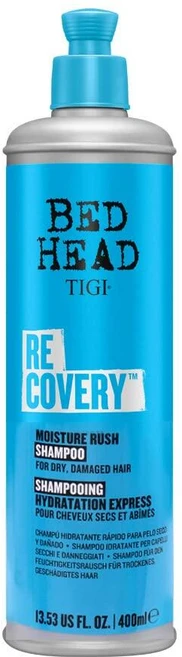 티지 Bed Head by TIGI Recovery 모이스처라이징 샴푸 - 건조하고 손상된 모발을 위한 인텐스 케어 및 리페어 397.2ml(14.5온스) 137600, 1, 400ml - 쿠팡
