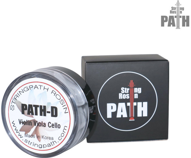 엔스타코 PATH D 바이올린 송진 비올라 첼로용, 1개, 블랙