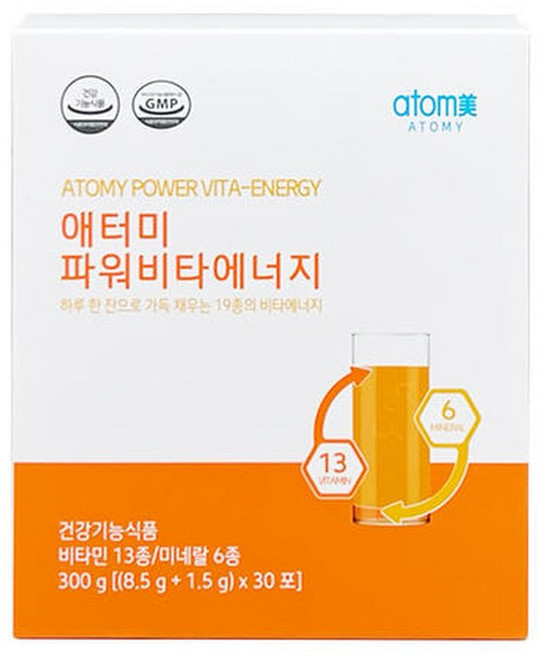 애터미 파워비타에너지 비타민 미네랄 30포, 300g, 30개