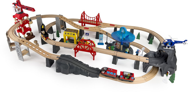 미카포트 슈퍼디럭스 기차장난감 세트 이케아 둔드라 테이블 호환, 1개